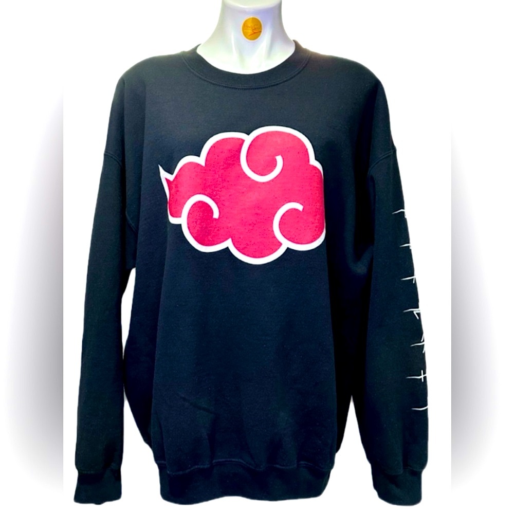 Ripple Junction x Naruto Shippuden Men's Sweatshirt Anime Akatsuki Cloud Size XL